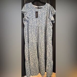 NWT Blue Polka Dot Style Dress
